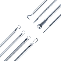 Set 4 Pensete pentru Extractie Puncte Negre, Cosuri, Acnee, Comedoane, Neo™ Premium, din inox, metalice