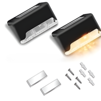 Lampa Solara cu Iluminare LED, Rezistent la Apa IP44, pentru Gradina, Terasa, Gard, Trepte si Balustrada, culoare Negru, Neo™