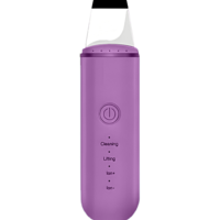 Aparat de curatare faciala cu ultrasunete NEO™, lifting ten, skin scrubber, indepartare puncte negre, hidratare, peeling, Mov