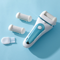 Aparat indepartare bataturi si piele uscata Calus Neo™ Foot Polisher V601, display digital, iluminare LED, incarcare USB, capat suplimentar si 3 role microminerale, 2000 rpm, Albastru