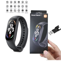 Bratara Fitness M7, Rezistenta la Apa IP67, Ecran Tactil, Notificari SMS/Apeluri, Pedometru, Ceas cu Alarma, Monitorizare Somn, Negru