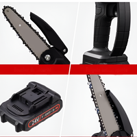 Mini Fierastrau cu Lant, 6 Inch, 1100 W, Negru, 48 V, Neo™