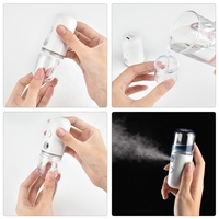 Spray Hidratare Faciala,Nano Ⅱ®,Igienizare, Curatare Ten, Abur Rece, Incarcare USB,30 ml, Alb