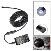 Cablu flexibil impermeabil video endoscop cu USB Neo™ Visiony® de 5m lungime, diametru camerei pe cablu 5,5mm si lumina LED + Lanterna