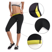 Pantaloni Scurti de Slabit si Modelare Corporala Neo™ din Neopren, Design Confortabil, Negru, M