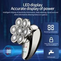 Aparat de ras electric 7D, Neo™ 7 Blade Samurai®, multifunctional, fara fir, incarcare USB, 100% rezistent la apa, 7 lame independente, usor de curatat, sistem 7 in 1, Silver