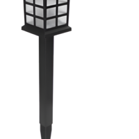 Lampa Solara de Exterior, pentru Gradina, cu Tarus, tip Felinar, Decorativa, Senzor de Lumina, Waterproof, Lumina Calda, Negru, Neo™