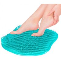 Covoras pentru baie sau dus, 2 in 1 din silicon pentru masaj, antiaderent, functie Masaj Picioare, Curatare spate, Neo™ Bath®, 30 x 30, Verde