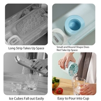 Forma Gheata Pentru Racirea Bauturilor, Neo™ Ice-Ice-Baby®, din Silicon Fara BPA, fara Capac, Cuburi Gheata, Verde