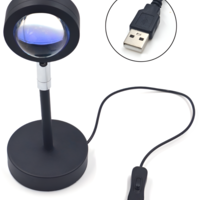 Lampa de Veghe Neo™ cu proiector led, Sunset Light, Reglabila pe inaltime, Rotatie 360 grade, lumina ambientala pentru atmosfera placuta