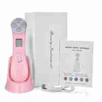 Aparat Profesional ingrijire faciala Rejuvenare cu Fotoni 5 in 1 Neo™ Photon, intinerire piele, efect anti-rid, tratament Electroporare, RF lumina LED, inchide porii, elimina acneea, Roz