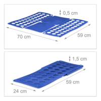 Dispozitiv Profesional pentru Impaturit Haine, Potrivit pentru Adulti, Marimile S/M/L/XL, Albastru, Neo™