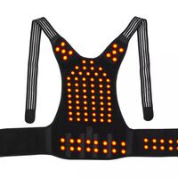 Aparatoare Profesionala cu 111 magneti Neo™ Premium®, tip Corset pentru spate si coloana, unisex, dimensiune reglabila, Negru