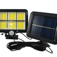 Lampa Solara cu Senzor de Miscare si Panou Detasabil, Negru, Compacta, Rezistenta la Apa, Neo™