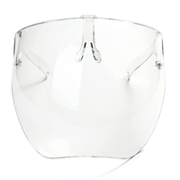 Viziera de Protectie Transparenta, Refolosibila, Fixare Confortabila pe Urechi cu Brate Tip Ochelari