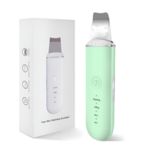 Aparat de curatare faciala cu ultrasunete NEO™, lifting ten, skin scrubber, indepartare puncte negre, hidratare, peeling, Verde