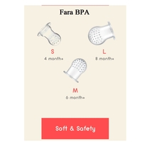 Suzeta cu compartiment pentru fructe si alte alimente fara BPA culoare mov