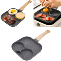 Tigaie Antiaderenta NEO™ cu 2 Compartimente si Grill, din Aliaj de Aluminiu
