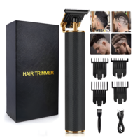 Masina de Tuns Profesionala pentru Barba si Contur, Fara Fir, Cu Lame din Otel Inoxidabil si Incarcare USB, Setari de 1.5mm, 3mm, 6mm si 9mm, Neagra, Neo™