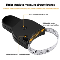 Ruleta de croitorie Neo™, F150, Auto-strangere, Lungime de pana la 150 cm/60 inch, Stift de blocare, Negru