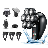 Aparat de ras electric 7D, Neo™ 7 Blade Samurai®, multifunctional, fara fir, incarcare USB, 100% rezistent la apa, 7 lame independente, usor de curatat, sistem 7 in 1, Negru