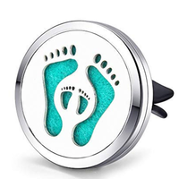 Odorizant Tip Difuzor Auto NEO™ pentru Difuzarea Pasiva a Uleiurilor Esentiale, model Baby FootPrint