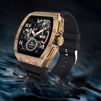 Ceas Smartwatch Neo™ Smart Wear Premium, Auriu, Display IPS, Calorii, Puls, Tensiune Arteriala, Saturatie Oxigen Din Sange, Impermeabil