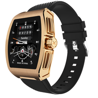 Ceas Smartwatch Neo™ Smart Wear Premium, Auriu, Display IPS, Calorii, Puls, Tensiune Arteriala, Saturatie Oxigen Din Sange, Impermeabil