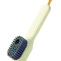 Perie de Curatare Multifunctionala Neo™ Cleany® cu recipient si pulverizator de sapun, 17 cm lungime, bej