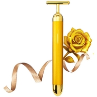 Aparat Masaj Facial Profesional, Neo™ Beauty Energy T Shape Bar, 24K Gold, Efect de Lifting Facial si Revitalizare a Tenului, Anti-Rid