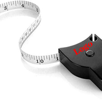 Ruleta de croitorie Neo™, F150, Auto-strangere, Lungime de pana la 150 cm/60 inch, Stift de blocare, Negru