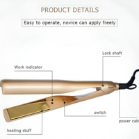 Placa de Par Ceramic Gold NEO™, 2 in 1, pentru Ondulat si Indreptat