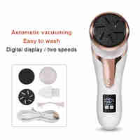 Aparat Profesional pentru indepartare bataturi Calus Premium Neo™ Foot Polisher Vacuum, cu aspirator, inlatura si pielea uscata, display digital, LED, incarcare USB, 2 role, 2700 rpm, V510 IPX7