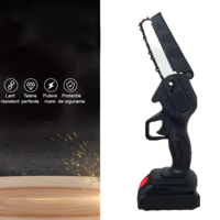 Mini Fierastrau cu Lant, 6 Inch, 1100 W, Negru, 48 V, Neo™