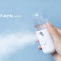 Spray Hidratare Faciala,Nano Ⅱ®,Igienizare, Curatare Ten, Abur Rece, Incarcare USB,30 ml, Alb