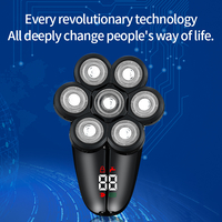 Aparat de ras electric 7D, Neo™ 7 Blade Samurai®, multifunctional, fara fir, incarcare USB, 100% rezistent la apa, 7 lame independente, usor de curatat, sistem 7 in 1, Negru