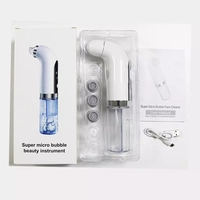 Aparat de Hidro Dermabraziune Neo™ Hidra Premium, pentru hidratare si curatare, indepartare puncte negre, incarcare USB, 3 moduri, 6 capete, Alb