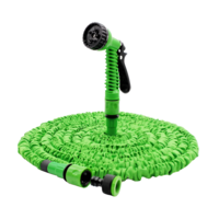 Furtun de Udat Gradina Extensibil, cu 7 Functii, cu Pistol de Udat, 60 metri, Conectori Inclusi, Verde, Neo™