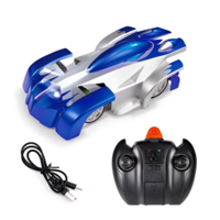 Masina de jucarie Neo™ cu telecomanda Wall Climber, merge pe pereti, albastru/argintiu