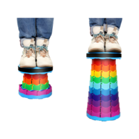 Scaun Telescopic Neo™ Portabil, universal, sustine 150 kg, ABS, Multicolor