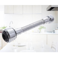 Prelungitor Universal Neo™ pentru Robinet 13 cm, 2 Fluxuri, Argintiu