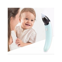 Aspirator Nazal pentru Copii - 5 Trepte de Putere, 2 Capete de Silicon, Albastru
