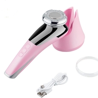 Aparat Profesional tratament facial si intinerirea pielii 5 in 1, Neo™ Skin®, Mezoterapie, LED, Lifting, Anti Rid, vibratii EMS, Microcurent, Masaj facial, Roz