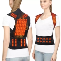 Aparatoare Profesionala cu 111 magneti Neo™ Premium®, tip Corset pentru spate si coloana, unisex, dimensiune reglabila, Negru