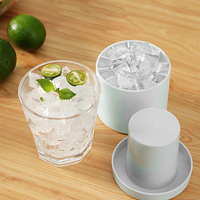 Forma Gheata Pentru Racirea Bauturilor, Neo™ Ice-Ice-Baby®, din Silicon Fara BPA, cu Capac, Alb-Galben