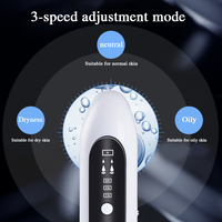 Aparat de Hidro Dermabraziune Neo™ Hidra Premium, pentru hidratare si curatare, indepartare puncte negre, incarcare USB, 3 moduri, 6 capete, Alb