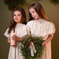 Rochiță din pânză topită fină pentru fetițe, model TAISIA