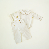 Compleu de in baietel, 0-1 ani, model ANDI ivoire