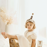 Rochita fetite, bumbac alb, model Karolina