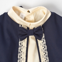 Costum botez baietel, stofa bleumarin, model DAVID